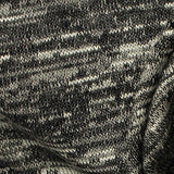 Black Marl Chunky Knit, Poly-Viscose — texture