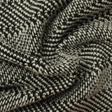 Black Chevron Chunky Knit, Cotton-Poly