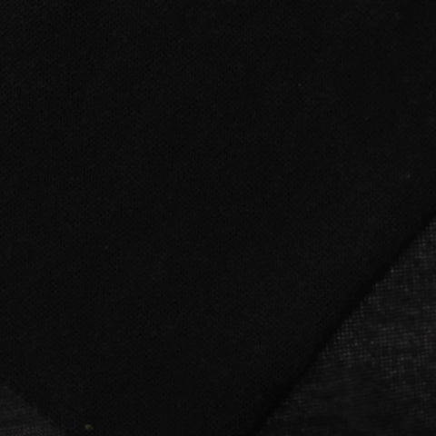 Polyester Stretch Chunky Knit Fabric, 175 gsm, 180 cm — Black