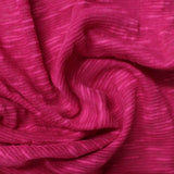 Heathered Pink Marl Chunky Knit, Cotton-Viscose