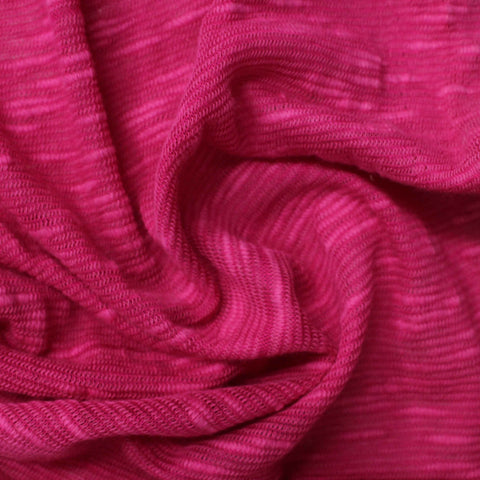 Heathered Pink Marl Chunky Knit, Cotton-Viscose