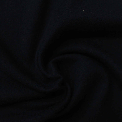 100% Polyester French Terry Fabric, 148 gsm, 165 cm — Navy