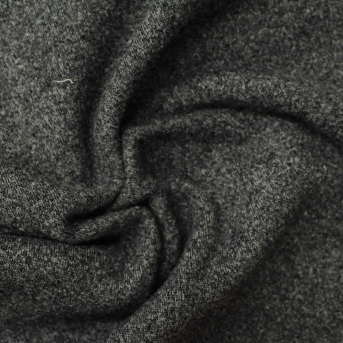 Dark Grey Marl French Terry, Polyester, 170 gsm