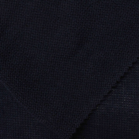100% Polyester Chunky Knit Fabric, 220 gsm, 195 cm — Navy
