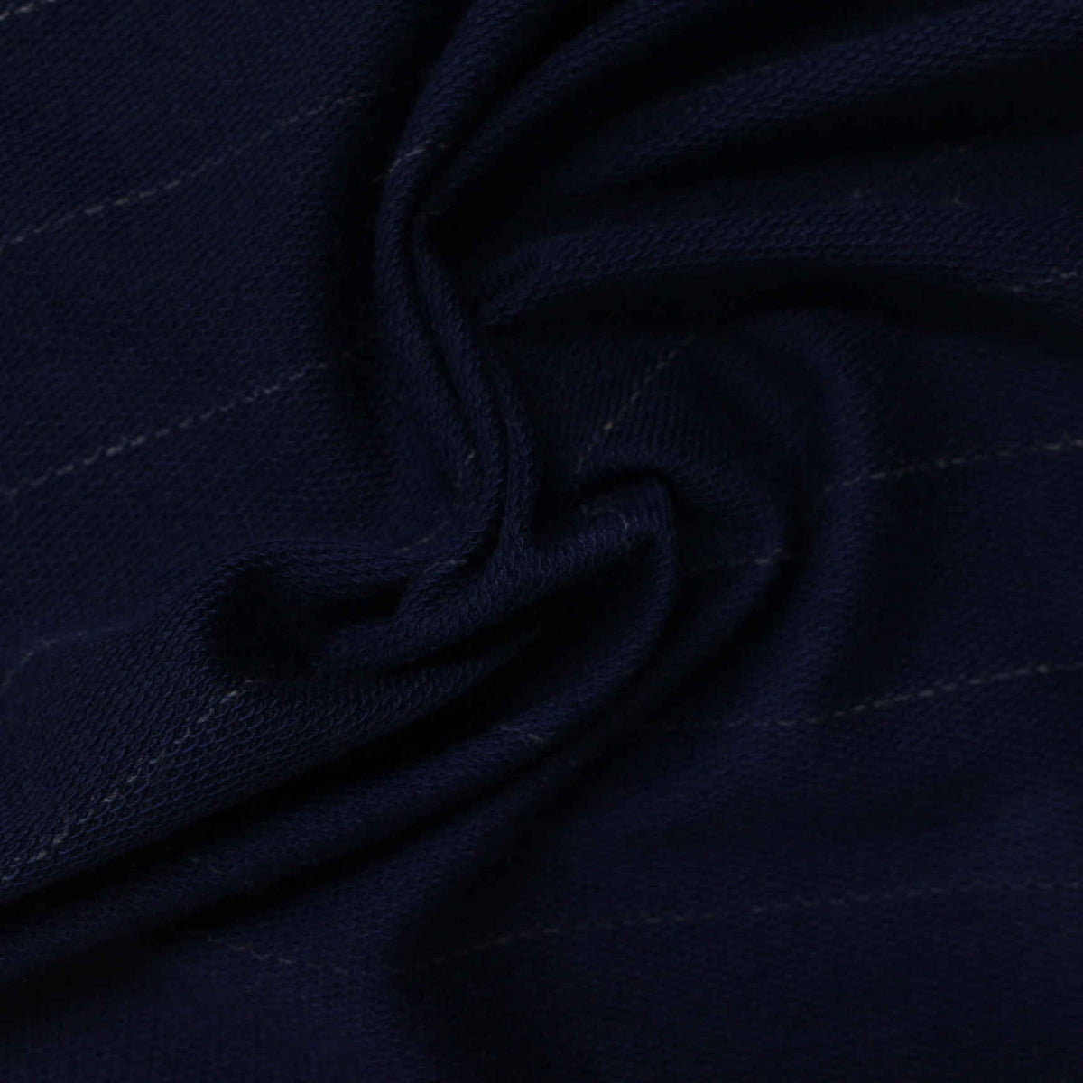 Light Grey Horizontal-Stripe French Terry, Polyester
