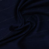 Light Grey Horizontal-Stripe French Terry, Polyester