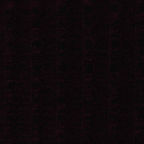 Dark Red Marl Rib Knit, Poly-Viscose, 226 gsm