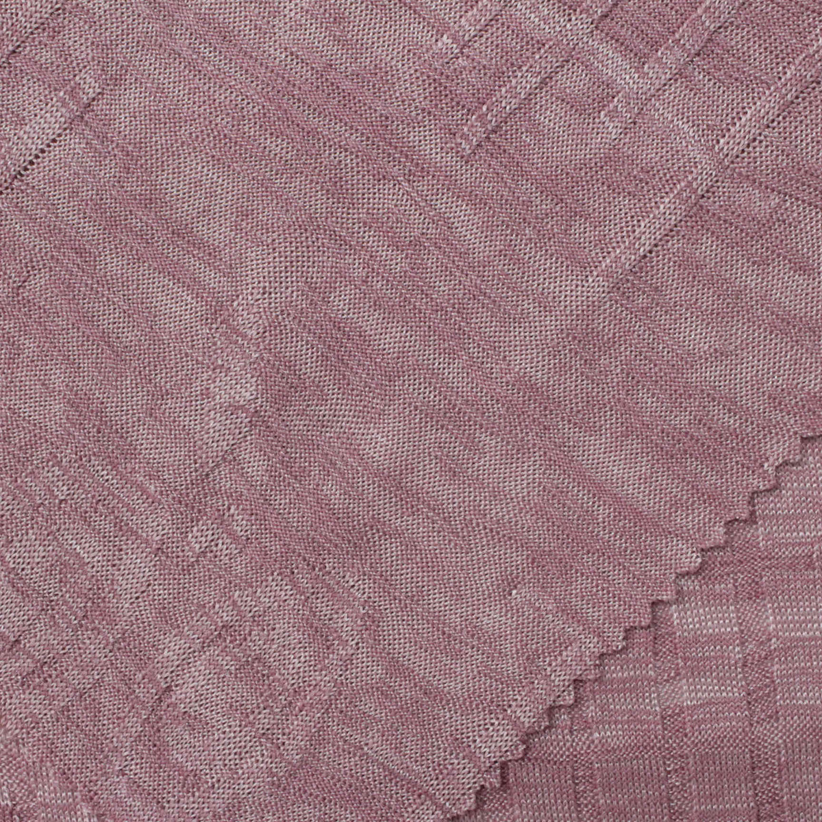 Mauve Diagonal-Line Rib Knit, Polyester
