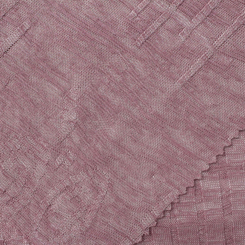 Mauve Diagonal-Line Rib Knit, Polyester