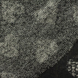 Black Heathered-Marl Jacquard, Viscose-Poly
