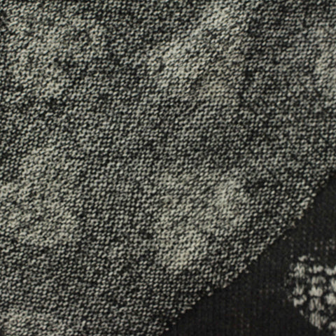 Black Heathered-Marl Jacquard, Viscose-Poly