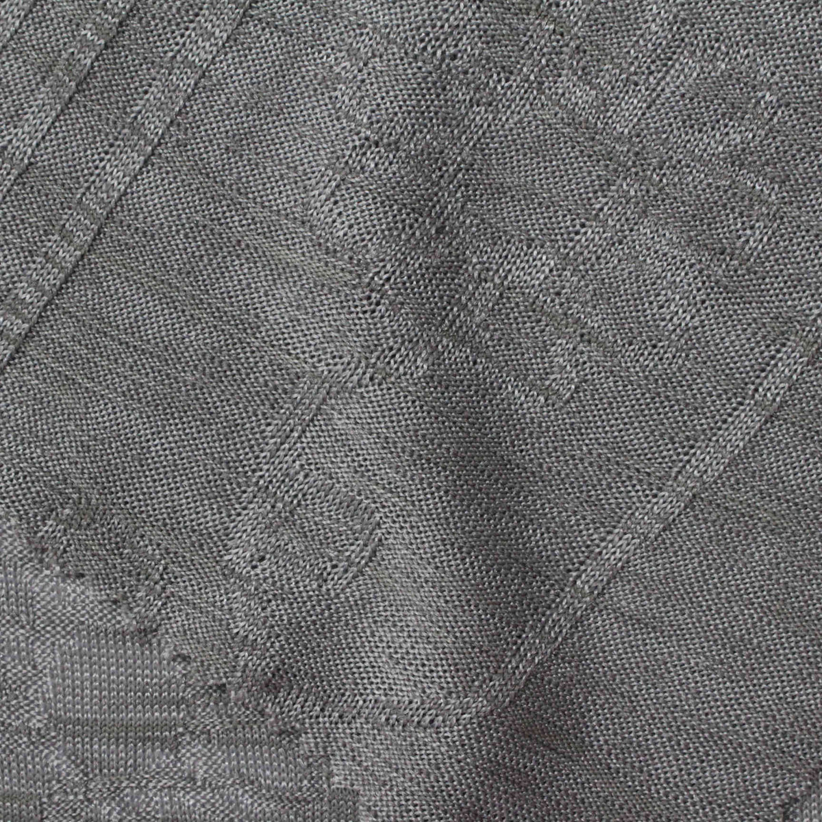 Grey Diamond Rib Knit, Polyester