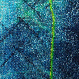 Blue Line Interlock Knit, Polyester — texture