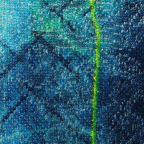 Blue Line Interlock Knit, Polyester