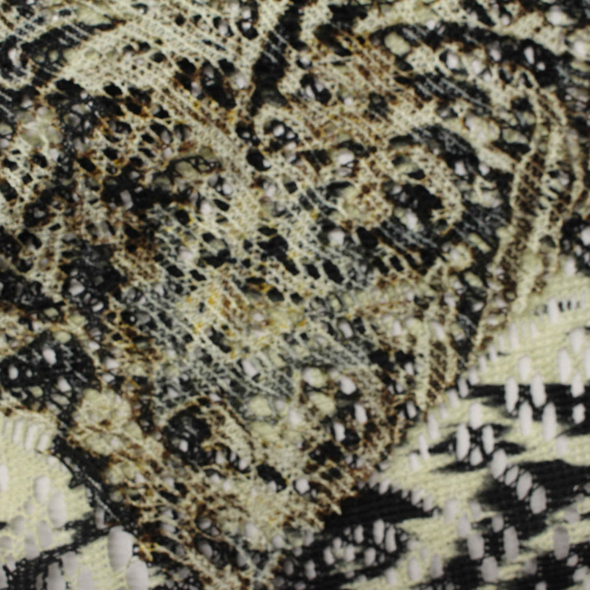 Black Animal Print Knit, Polyester, 90 gsm