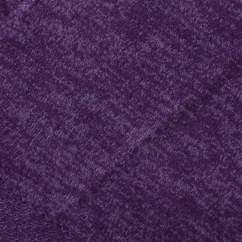 Purple Marl Chunky Knit, Viscose-Poly, 250 gsm