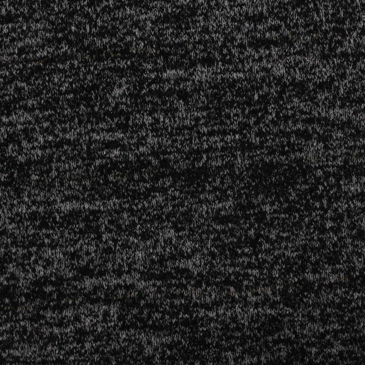 Black Marl Chunky Knit, Viscose-Poly, 325 gsm
