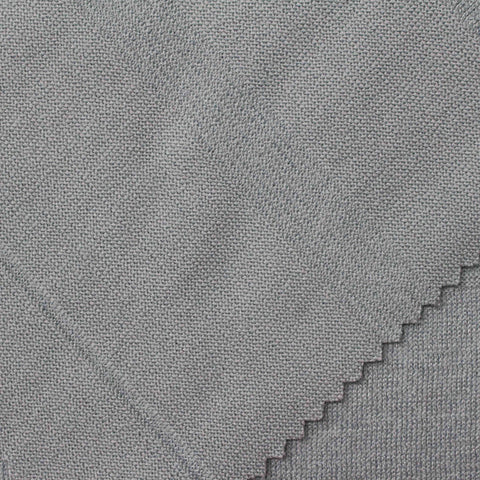 Polyester Viscose Rib Knit Fabric, 210 gsm, 160 cm — Grey