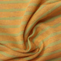 Orange Horizontal-Stripe Rib Knit, Viscose-Nylon, 130 gsm, 155 cm