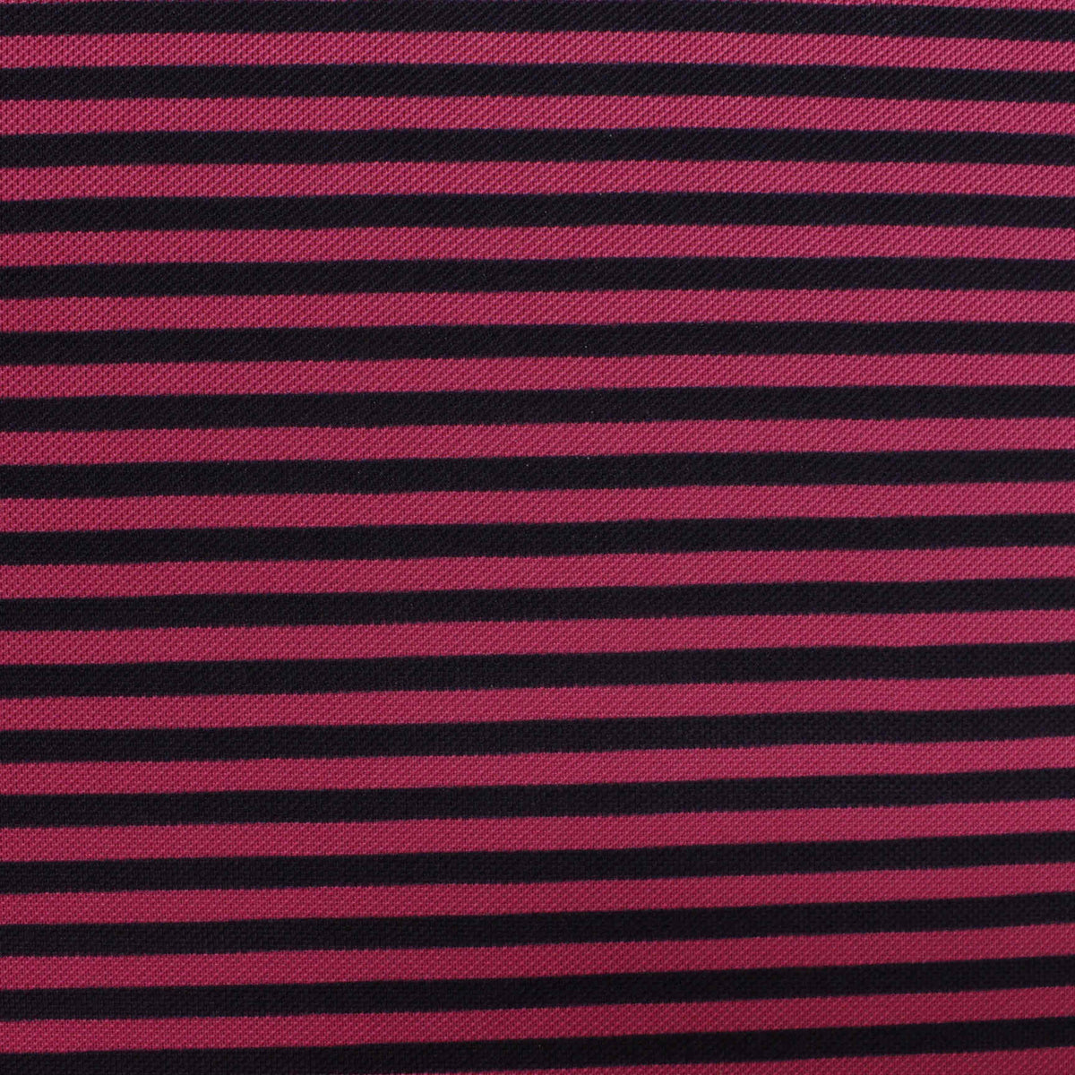 Black Horizontal-Stripe Rib Knit, Polyester, 170 gsm