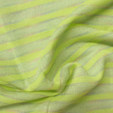 Lime Stripe Rib Knit, Viscose-Nylon