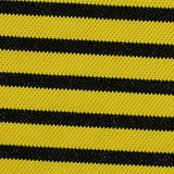 Yellow Horizontal-Stripe Rib Knit, Poly-Nylon — texture