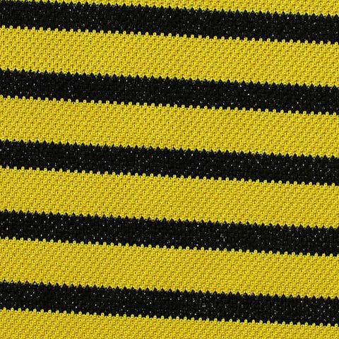 Yellow Horizontal-Stripe Rib Knit, Poly-Nylon