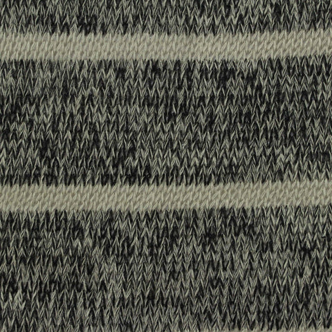 Light Grey Horizontal-Stripe Knit, Viscose-Poly