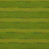 Green Horizontal-Stripe Knit, Viscose-Nylon
