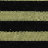 Black Horizontal-Stripe Knit, Polyester
