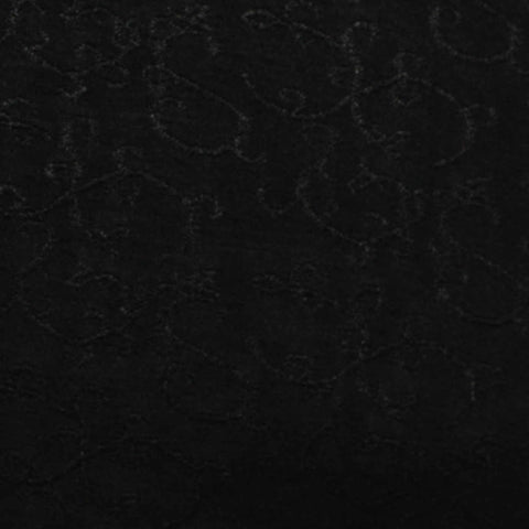 Black Tone-on-Tone Jacquard, Polyester, 185 gsm