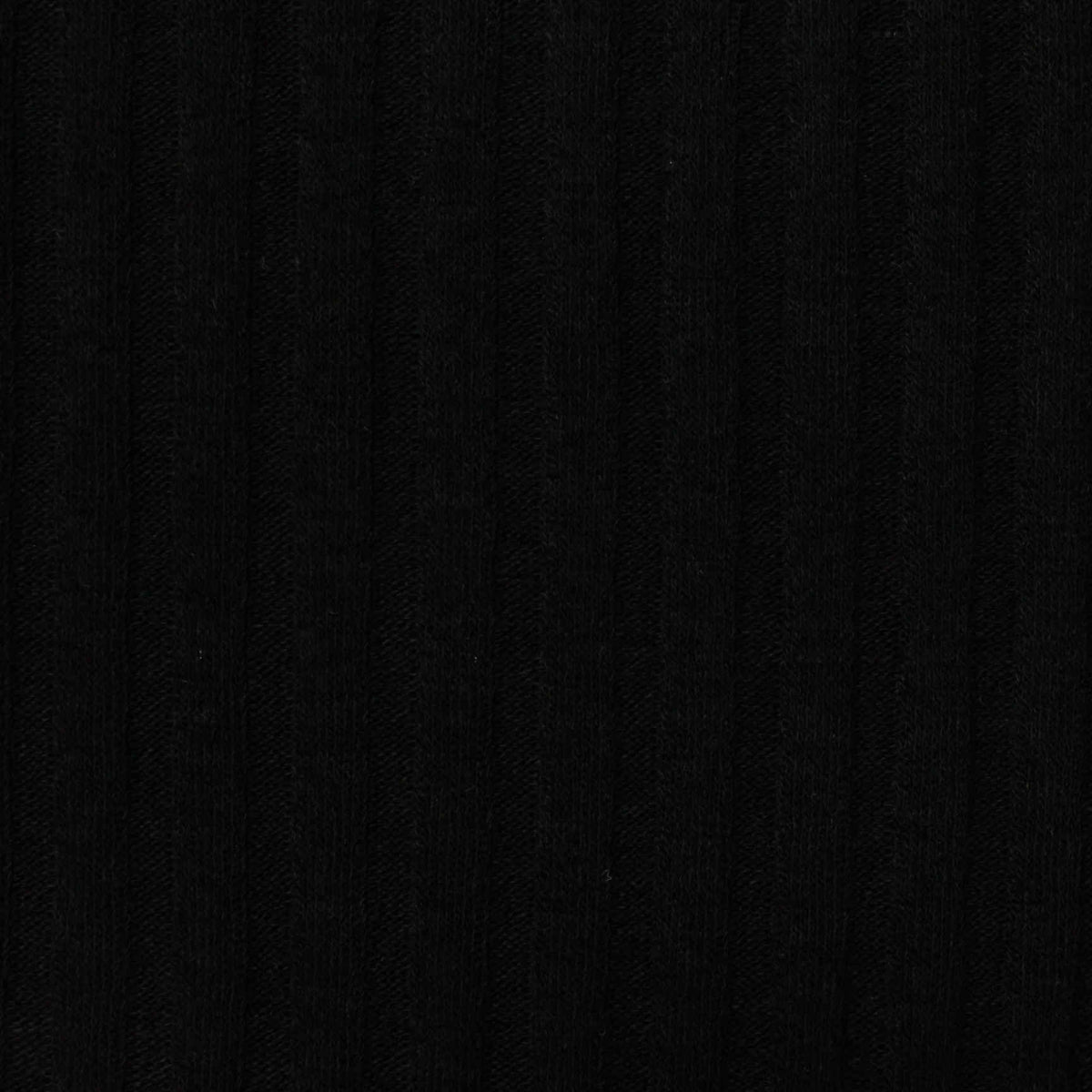 Black Ribbed Rib Knit, Poly-Viscose