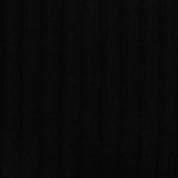 Polyester Viscose Stretch Rib Knit Fabric, 245 gsm, 150 cm — Black