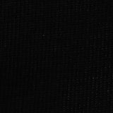 Cotton Polyester Rib Knit Fabric, 190 gsm, 185 cm — Black
