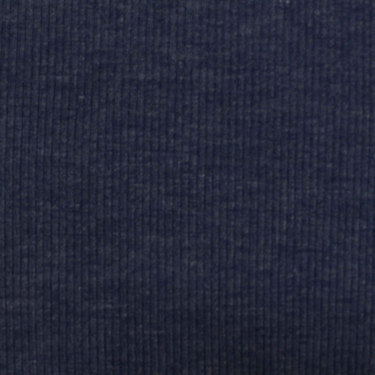 Dark Blue Marl Rib Knit, Poly-Viscose, 165 gsm