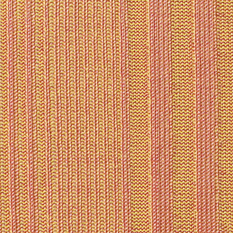 Orange Vertical-Stripe Rib Knit