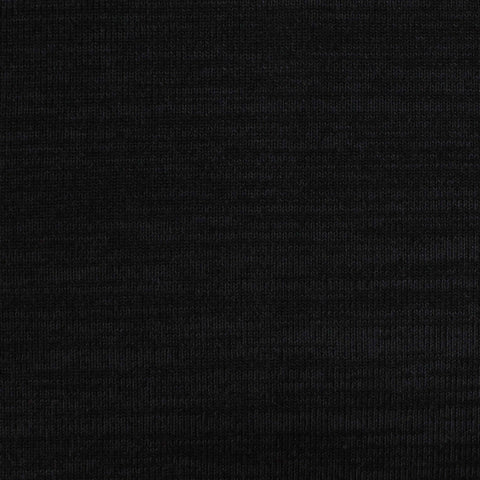 Polyester Stretch Chunky Knit Fabric, 216 gsm, 180 cm — Black