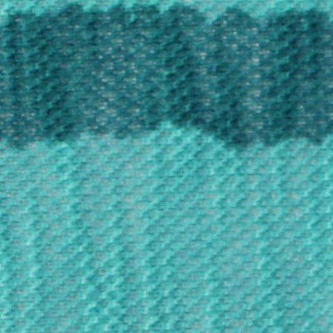 Teal Horizontal-Stripe Chunky Knit, Polyester, 250 gsm