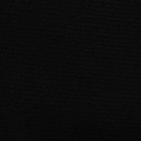 Polyester Stretch Chunky Knit Fabric, 235 gsm, 155 cm — Black