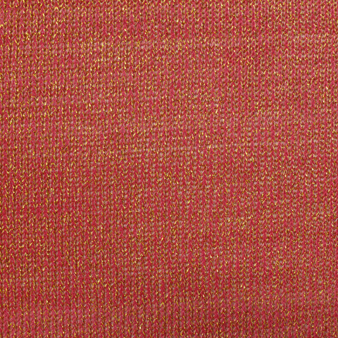 Red Marl Chunky Knit, Poly-Metallic