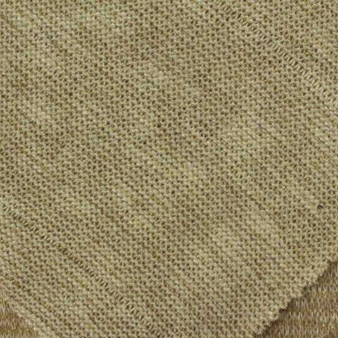 Light Beige Marl Chunky Knit, Viscose-Poly, 130 gsm