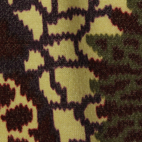 Yellow Camo Chunky Knit, Polyester