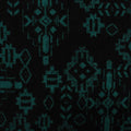 Black Geometric Chunky Knit, Polyester, 265 gsm