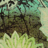 Green Bold-Floral Jersey Knit, Viscose — texture