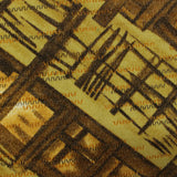Brown Lines Jersey Knit, Viscose