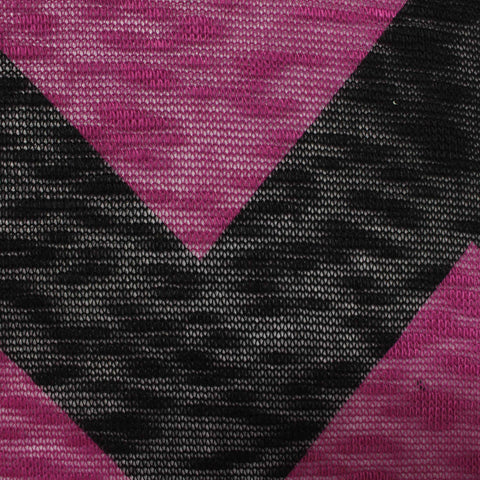 Pink Marled-Chevron Chunky Knit, Polyester