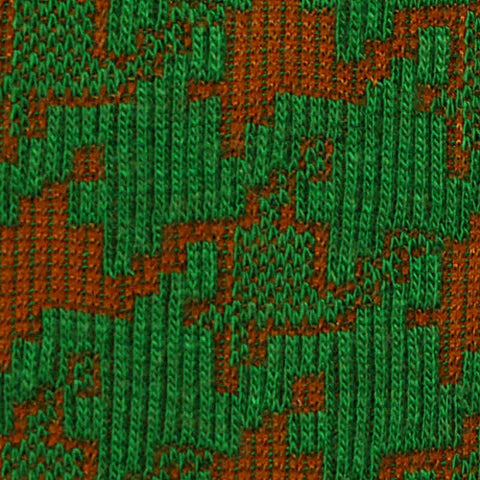 Green Dinosaur Interlock Knit, Acrylic-Poly