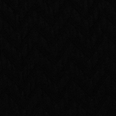 Jacquard 100% Polyester Jersey Knit Fabric, 190 gsm, 150 cm — Black