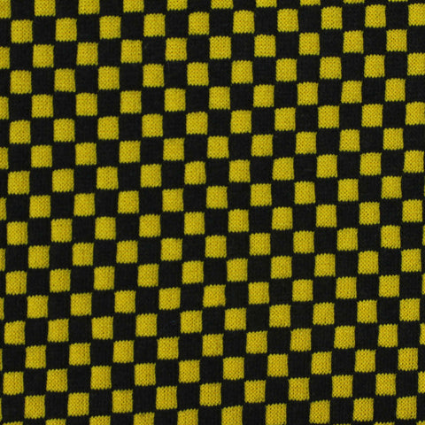 Black Check Jacquard, Cotton-Poly, 160 gsm