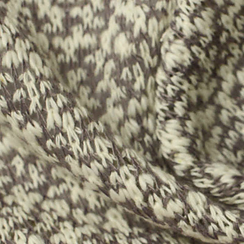 Brown Marl Chunky Knit, Poly-Cotton, 220 gsm